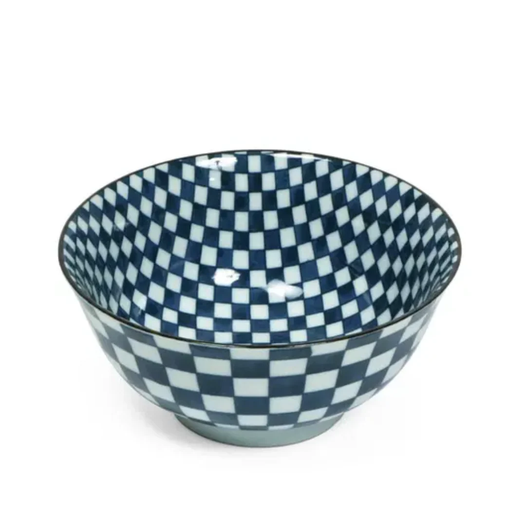 Geo-Pattern Ceramic Bowls