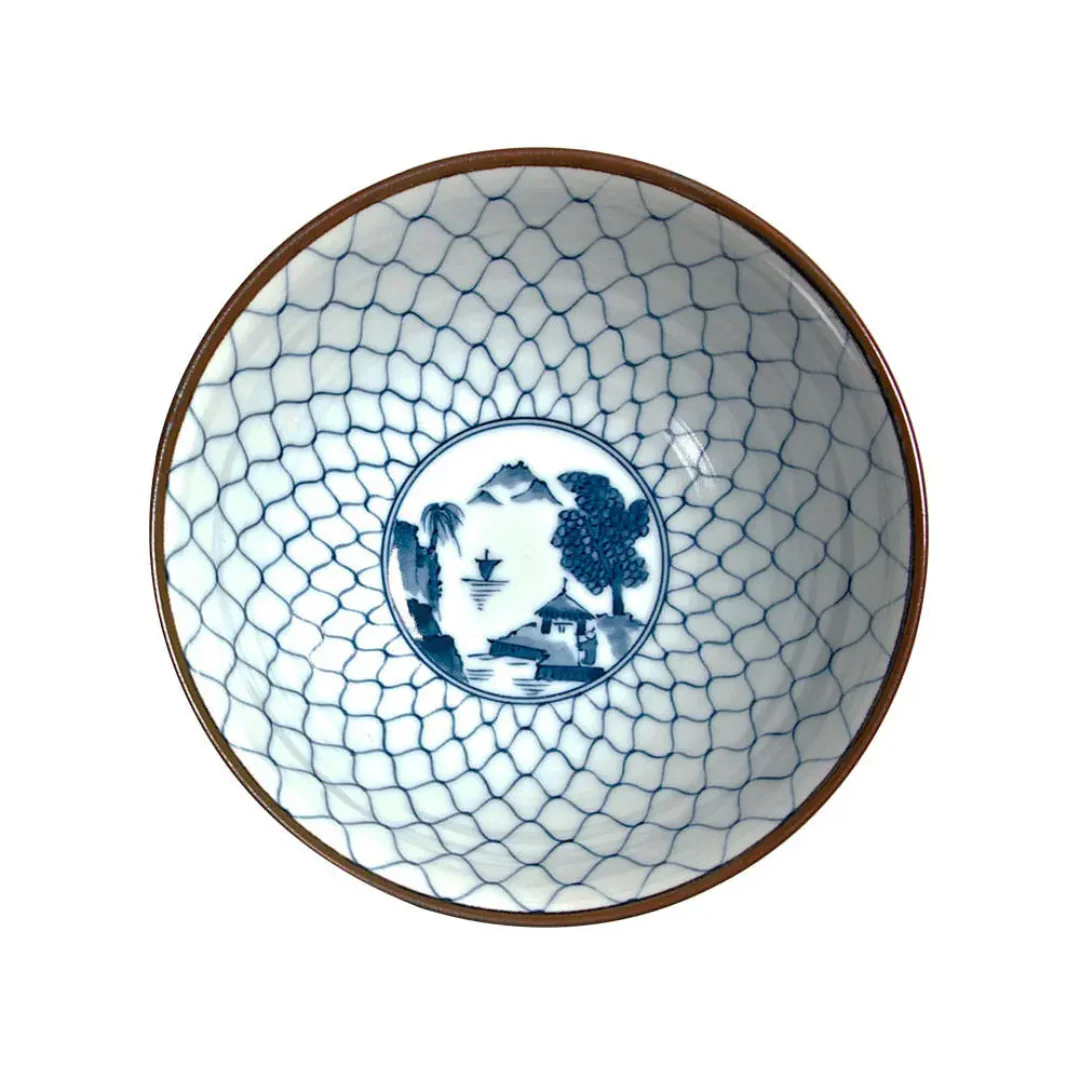 Sansui Landscape Noodle Bowl - 7 in.