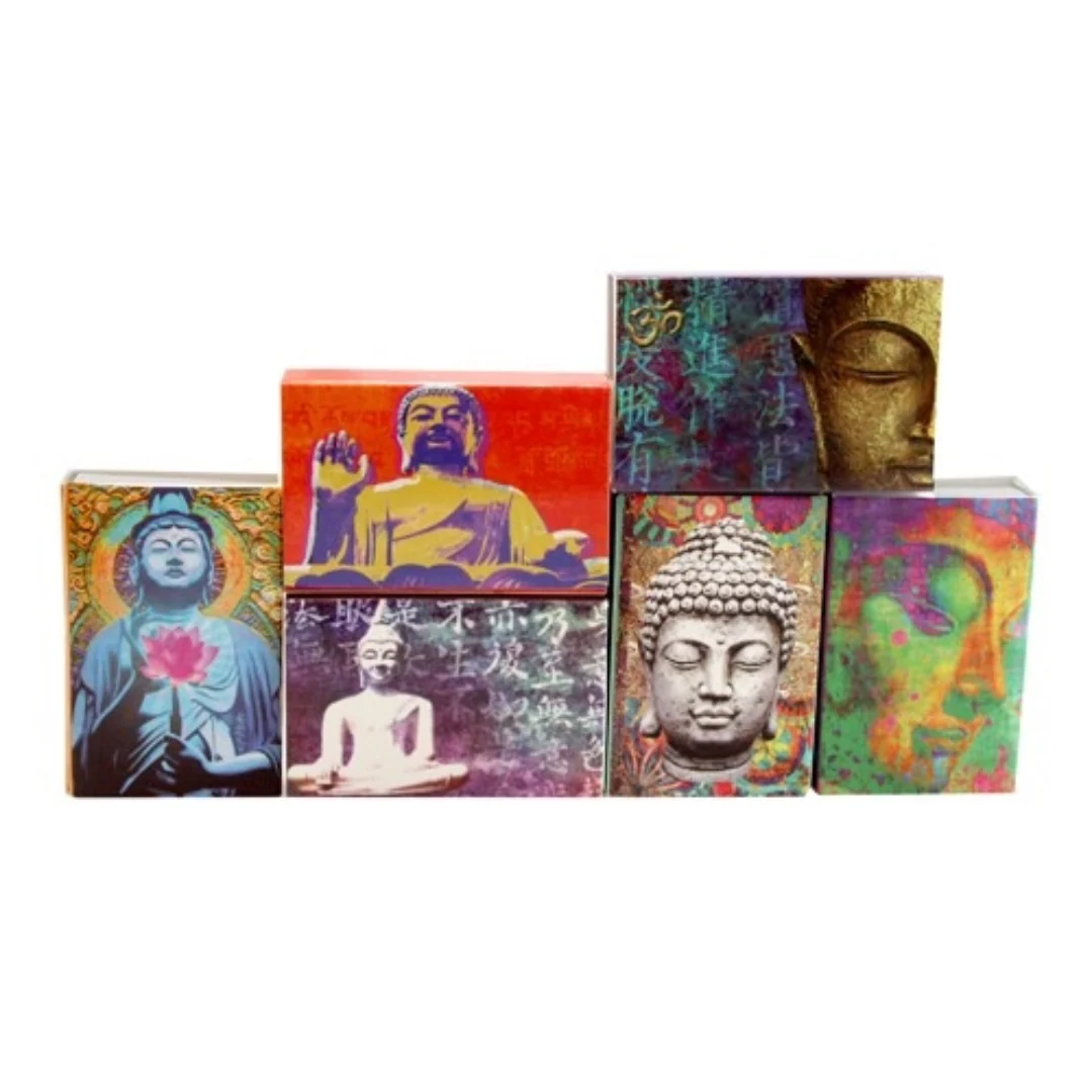 Mini Match Box with Designs (Set of 6)