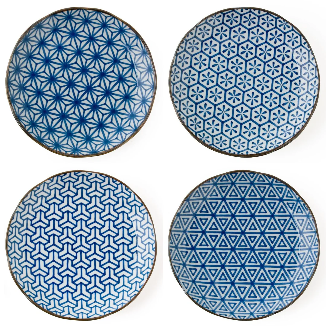 Monyou Blue on White Dinner Plate - 10 inches