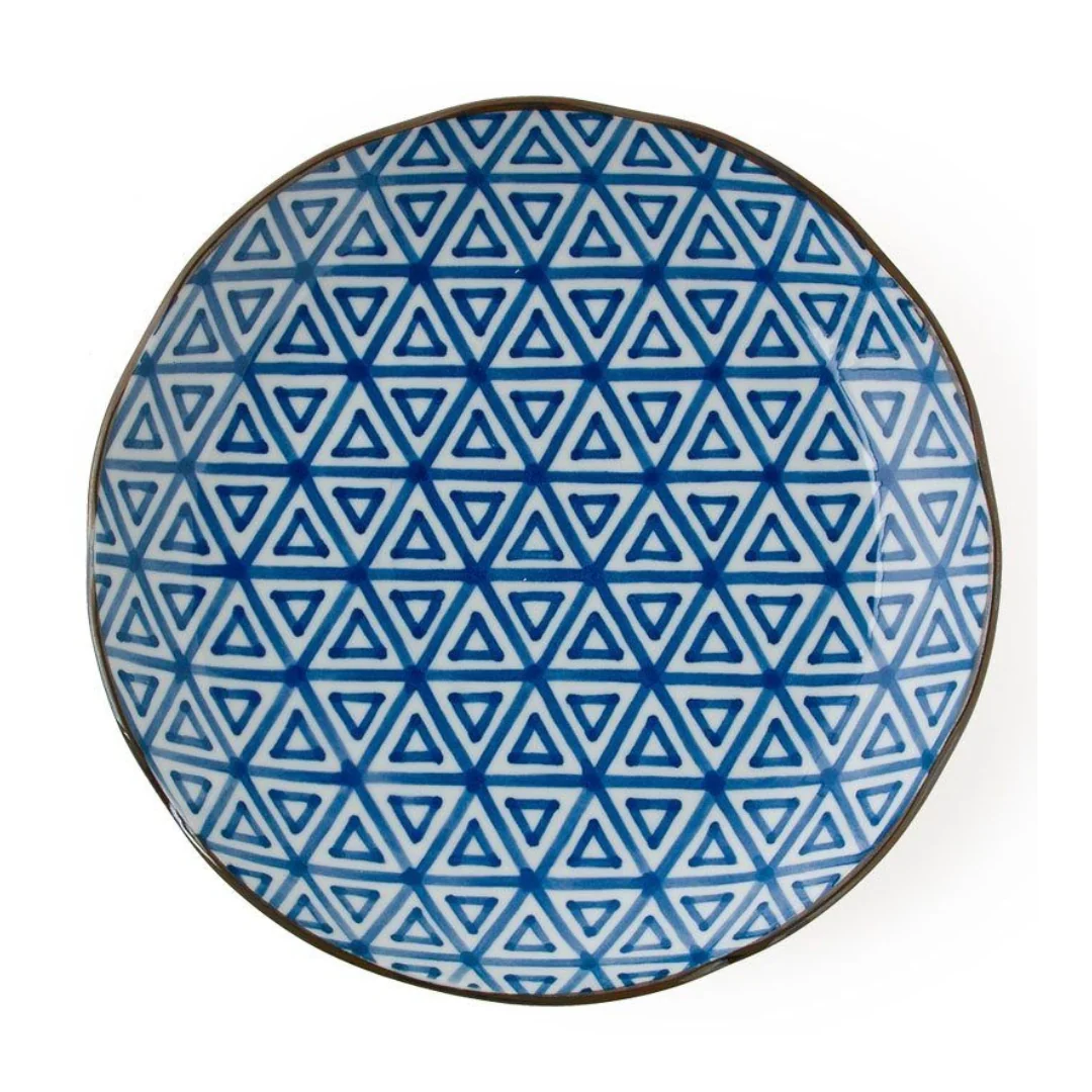Monyou Blue on White Dinner Plate - 10 inches - Image 2
