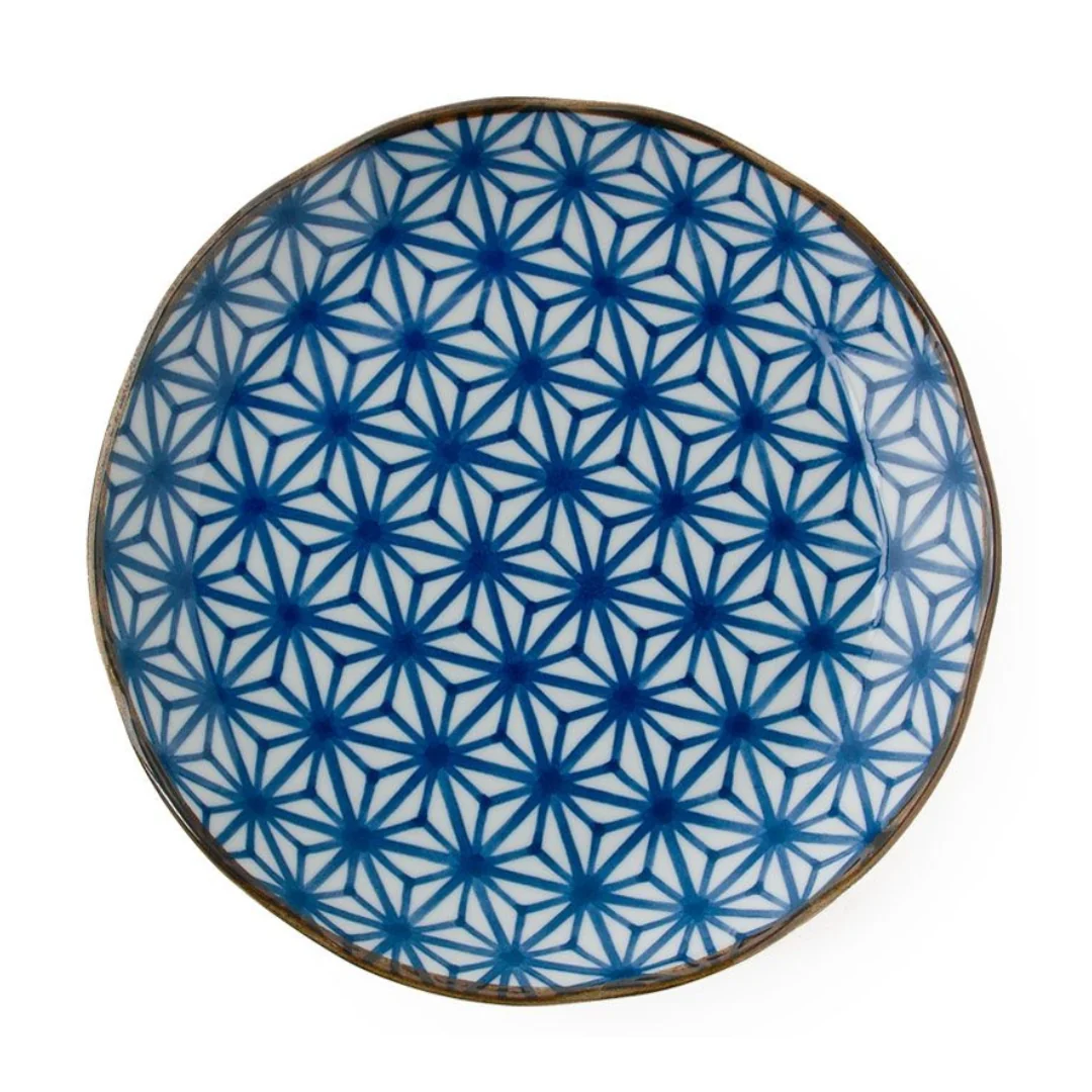 Monyou Blue on White Dinner Plate - 10 inches - Image 5