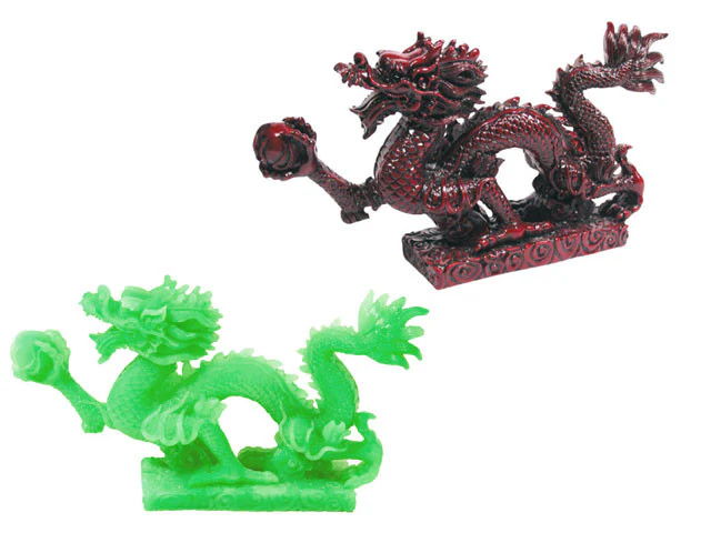 Dragon with Pearl Figurine (XS) - 5" Long