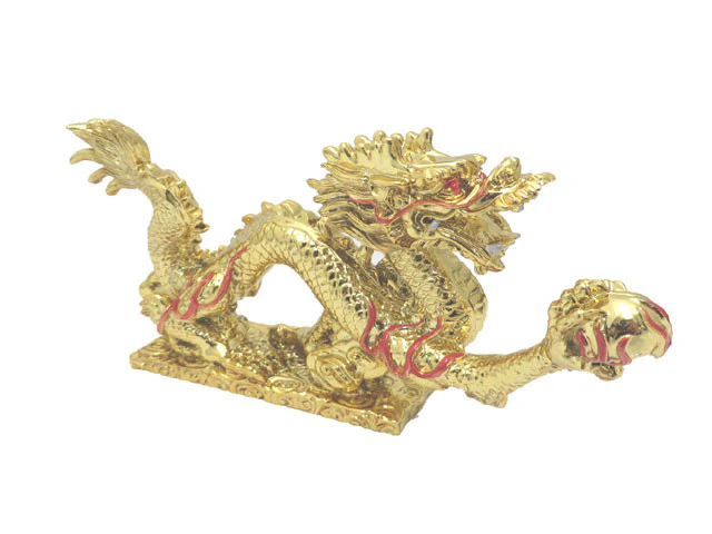 Dragon with Pearl Figurine (XS) - 5" Long - Image 4