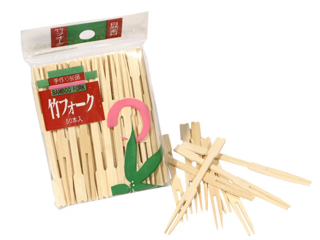 Bamboo Mini Forks - 3.5 in.