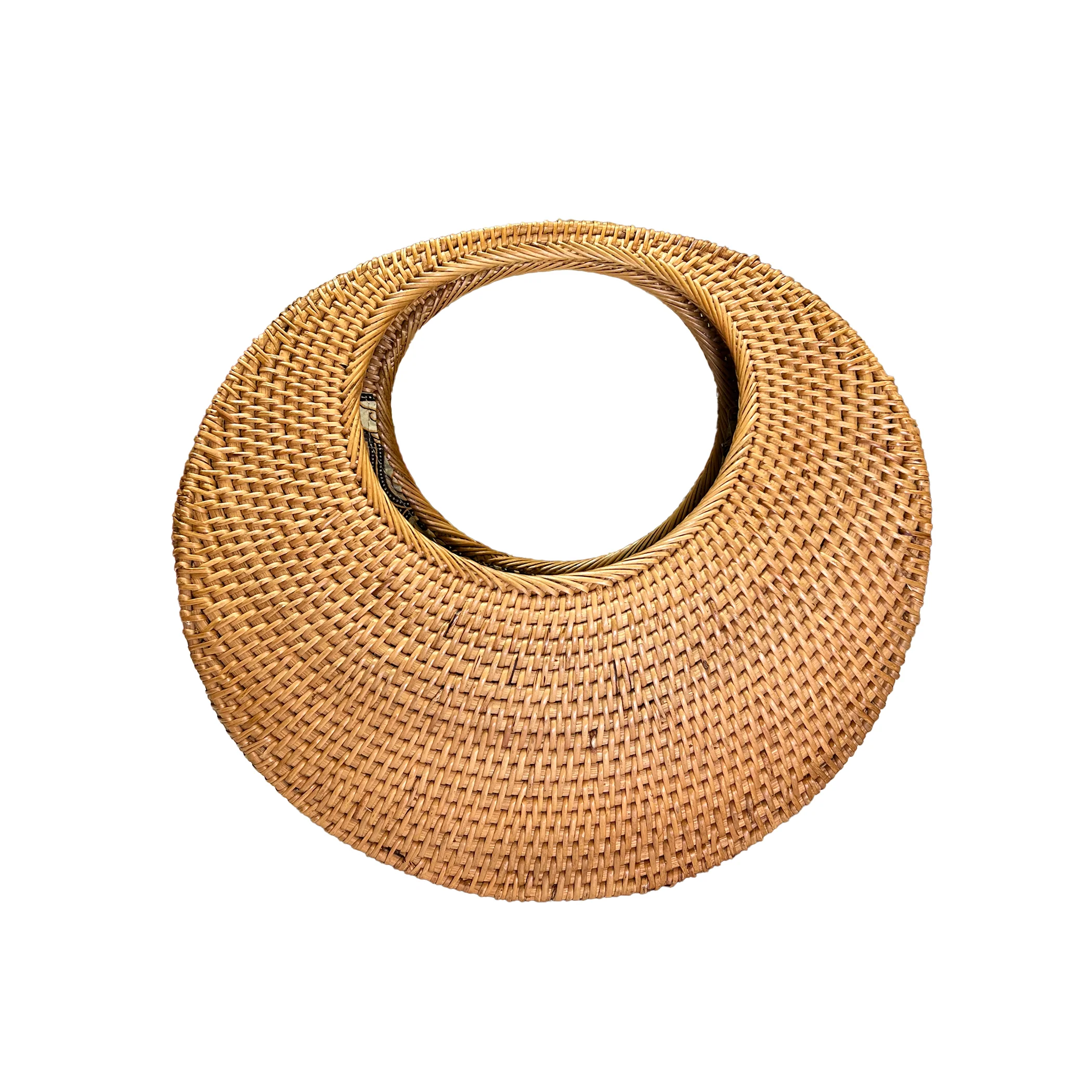 Ata Vine Moon Handbag - Natural