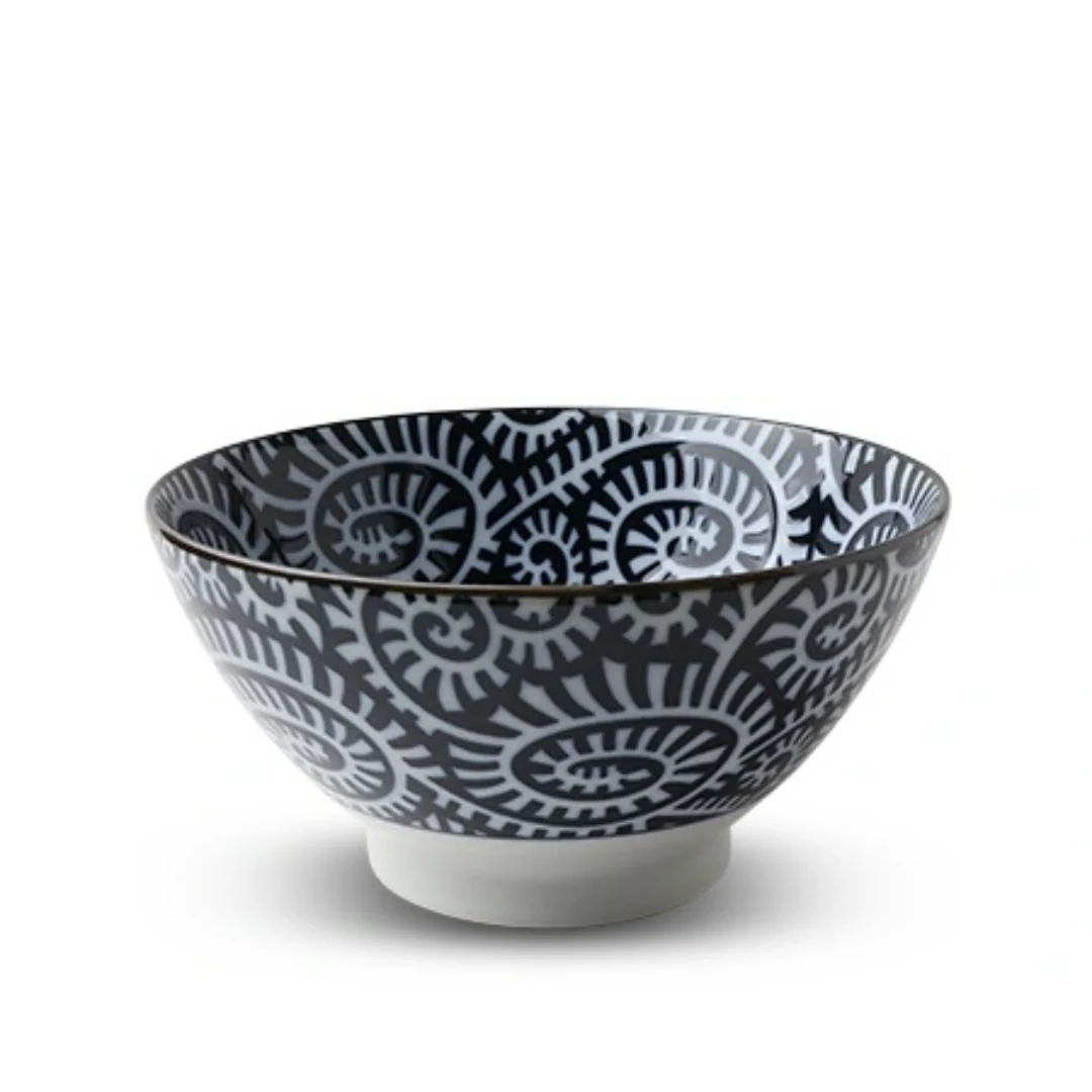 Blue on White Classic Pattern Noodle Bowl - Image 2