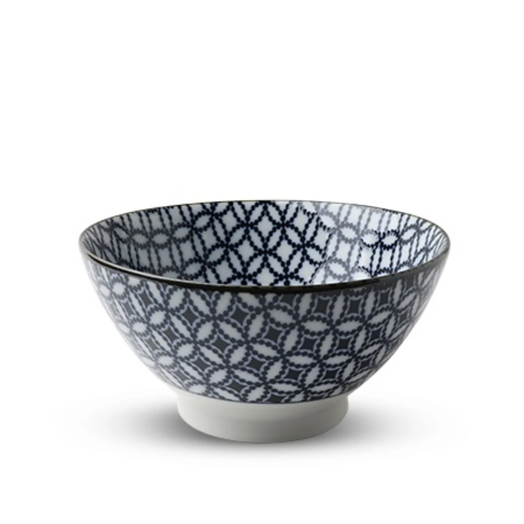 Blue on White Classic Pattern Noodle Bowl - Image 3