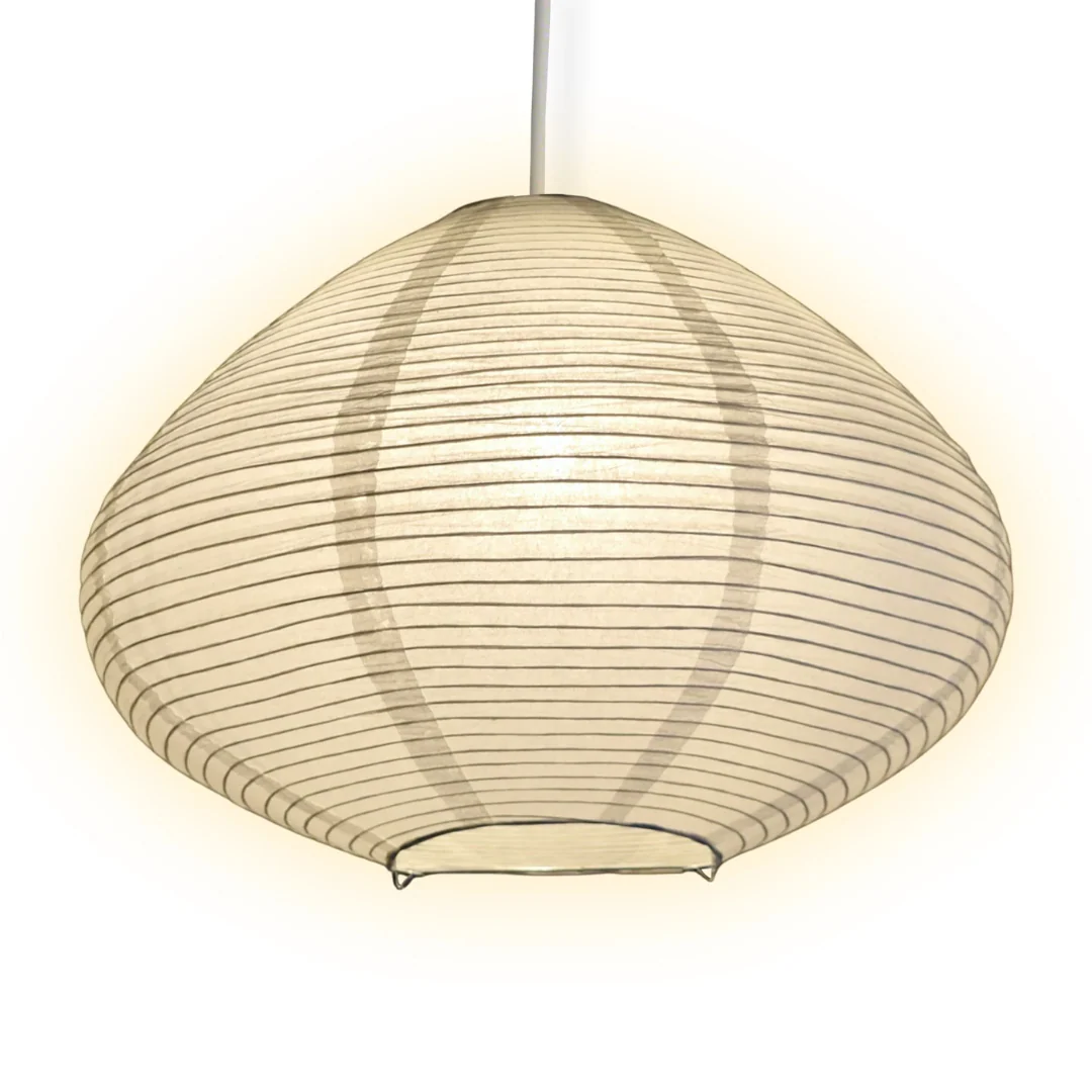 Bulbous-Shaped Paper Lantern - White