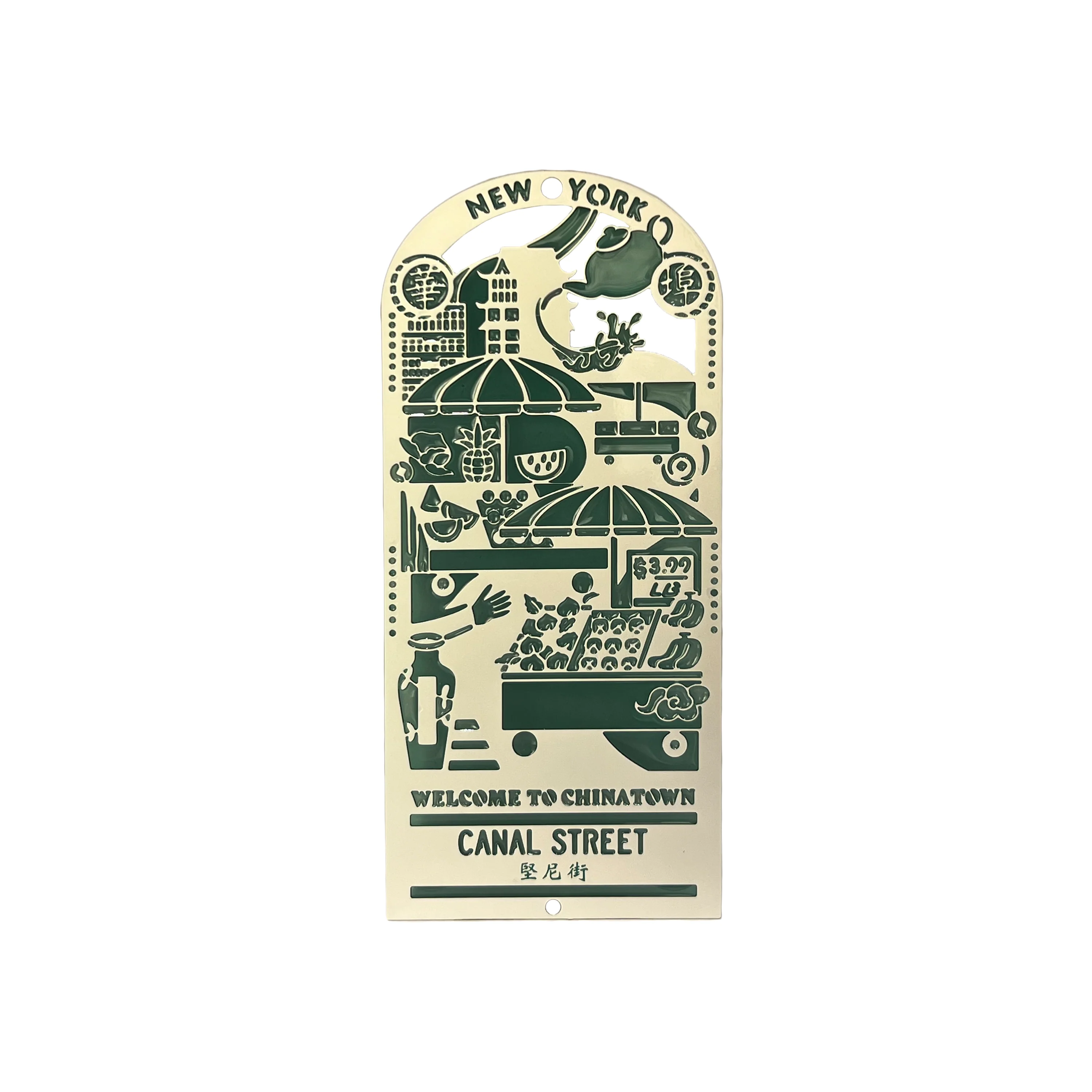 Chinatown Lightcatcher Metal Bookmark and Magnet - Image 2