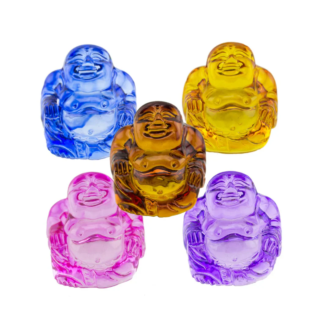 Crystal Laughing Buddha (1.5" H)