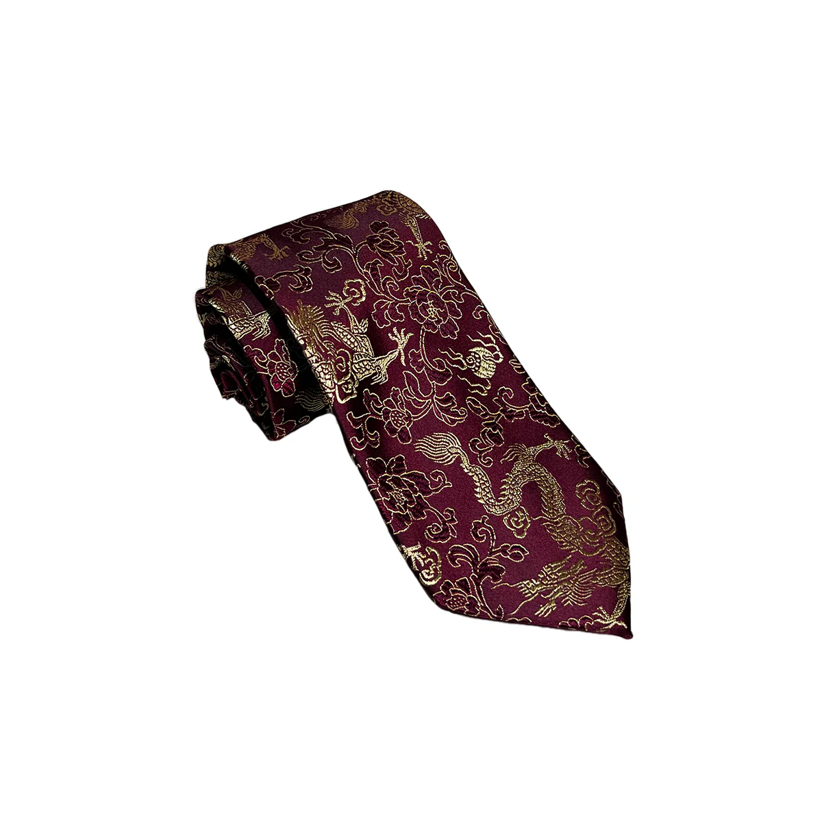 Dragon Brocade Tie (Various Colors) - Image 4