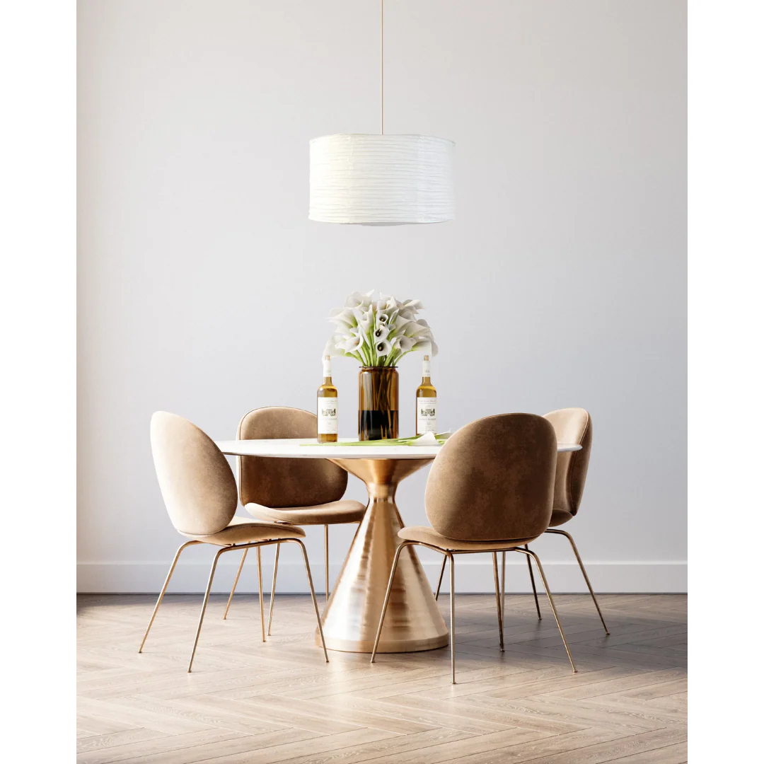 Drum-Shaped Paper Lantern - White - Image 3