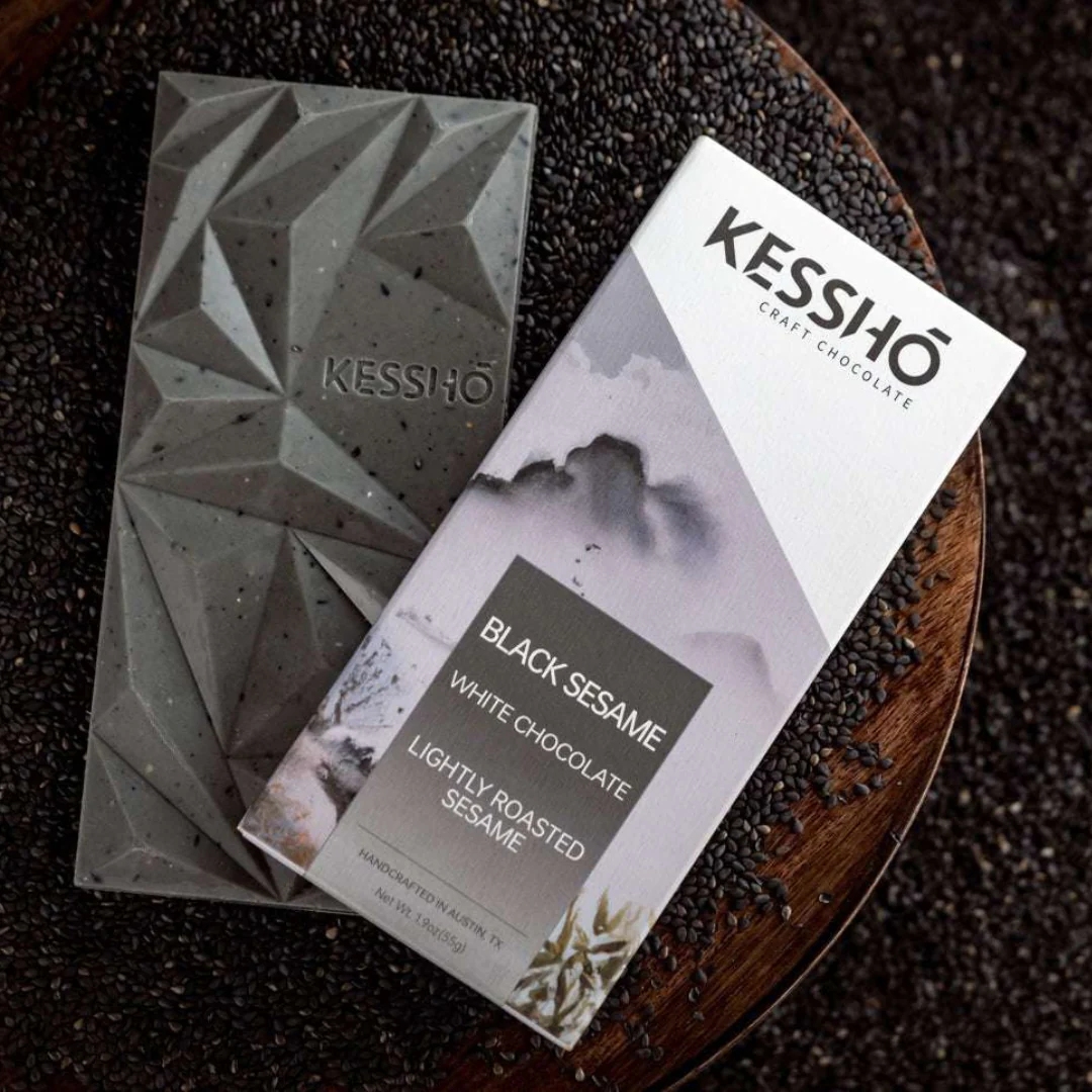 KESSHŌ Black Sesame White Chocolate Bar