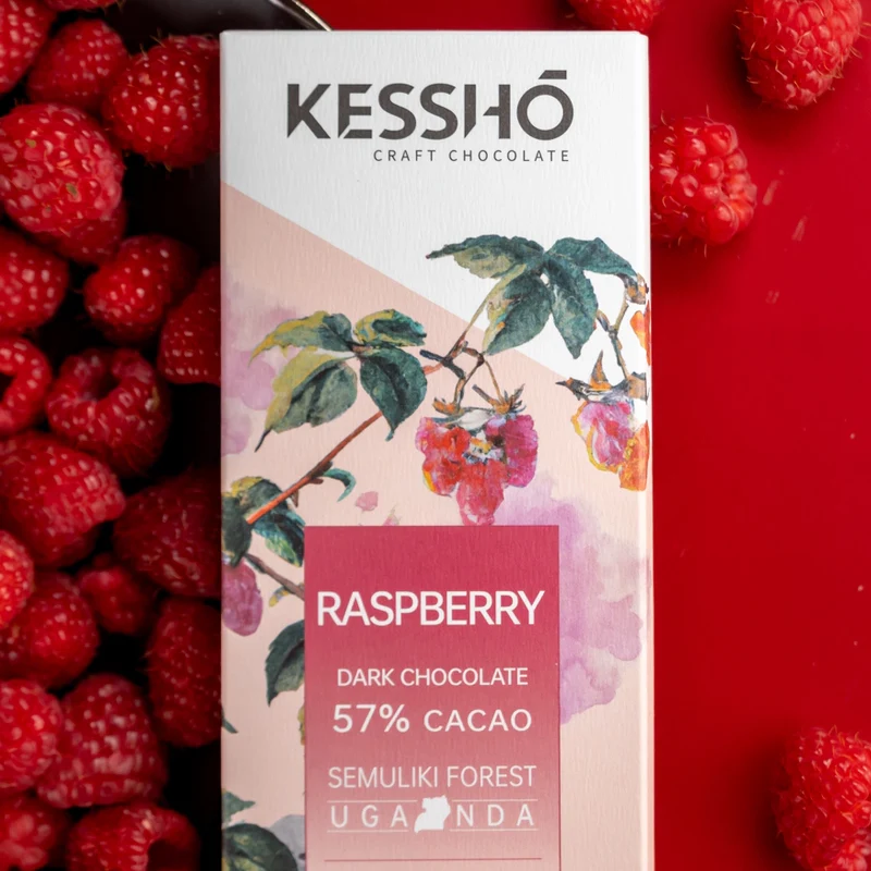 KESSHŌ Raspberry 57% Dark Chocolate Bar