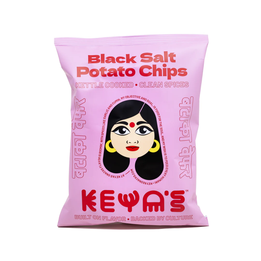 Keya's Black Salt Potato Chips