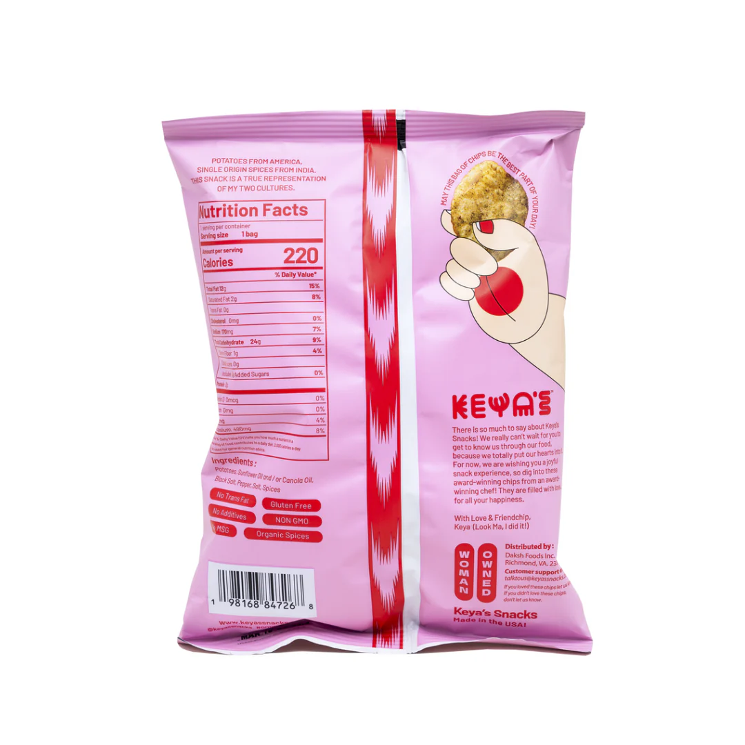 Keya's Black Salt Potato Chips - Image 2