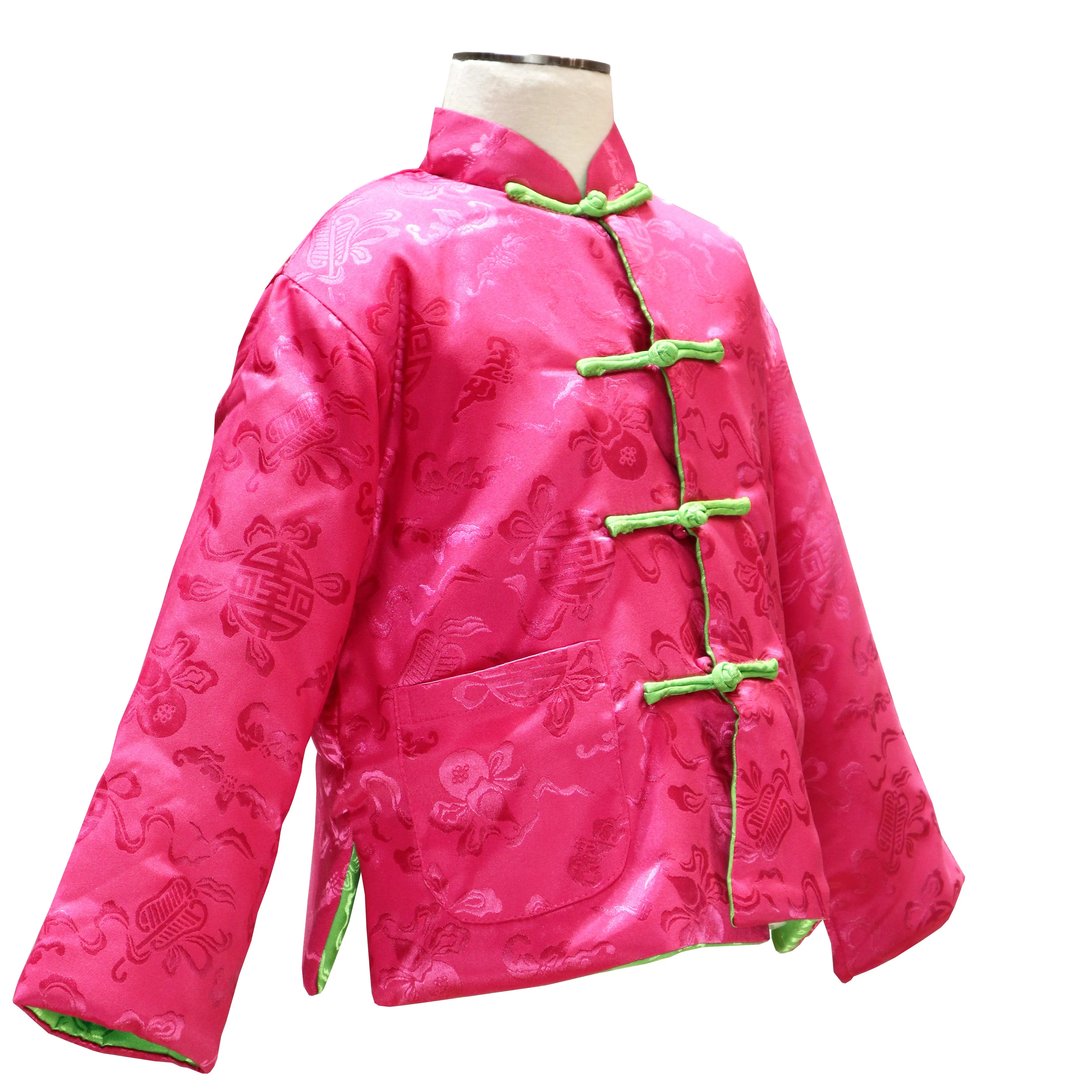 Kids Reversible Tang Jacket - Pink and Green