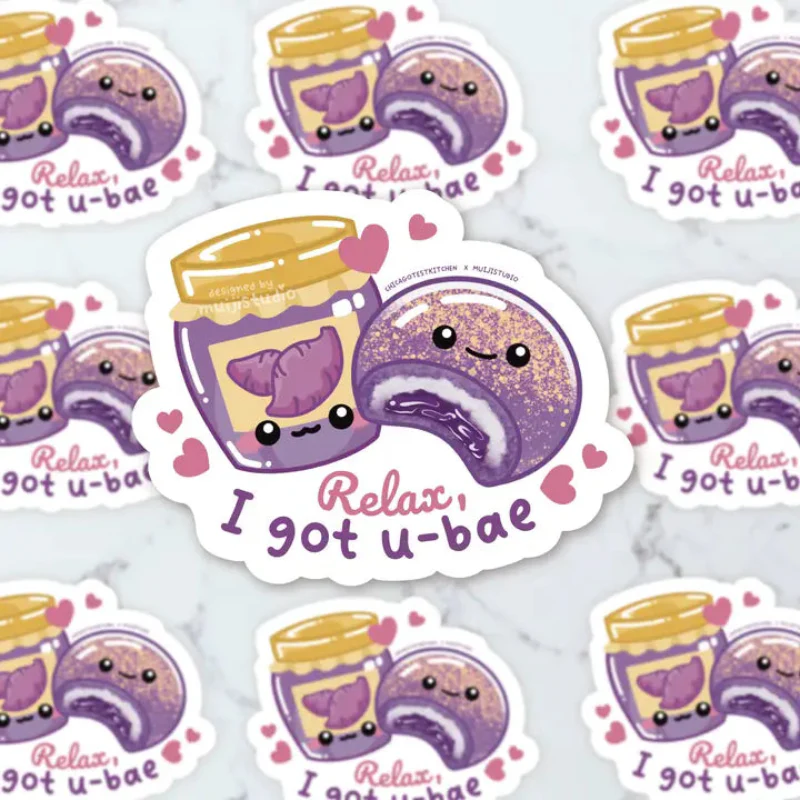 Relax, I Got U-bae Vinyl Stickers