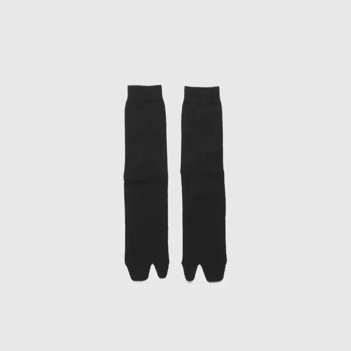 Split Tabi Socks Cotton/Spandex - Black