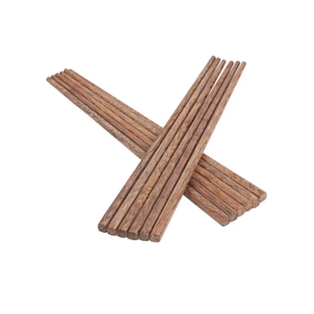Textured Wood Grain Chopstick Set - 10 pairs