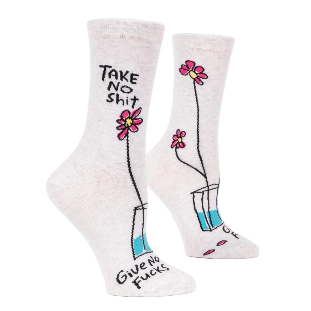 Women's Funny Socks: Take No Sh*t
